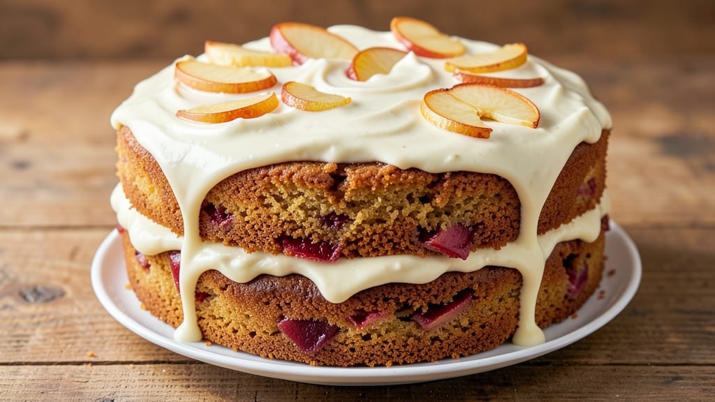 Apple Cake With Cream Cheese Icing Recipe: Warm Spice Swirls and Tangy Frosting Magic