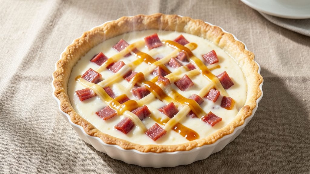 Basic Ham and Cheese Quiche Recipe: Golden Crust, Fluffy Eggs, Ready in 30 Minutes