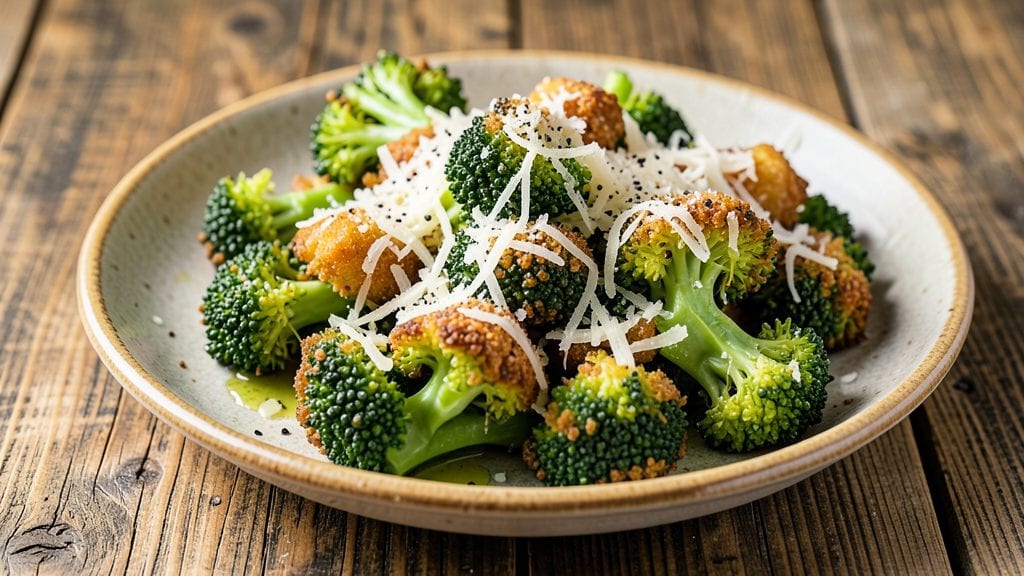 Broccoli with Parmesan Cheese Recipe: Crispy Roasted Florets with Nutty Cheese Magic