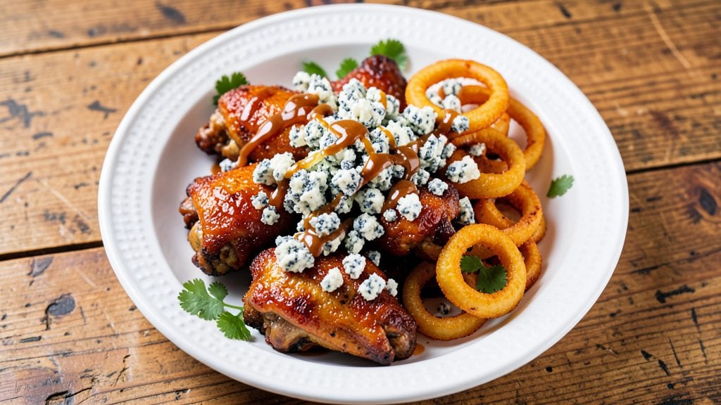 Buffalo Wings and Rings Blue Cheese Copycat Recipe: Crispy Wings, Tangy Rings, Creamy Dip