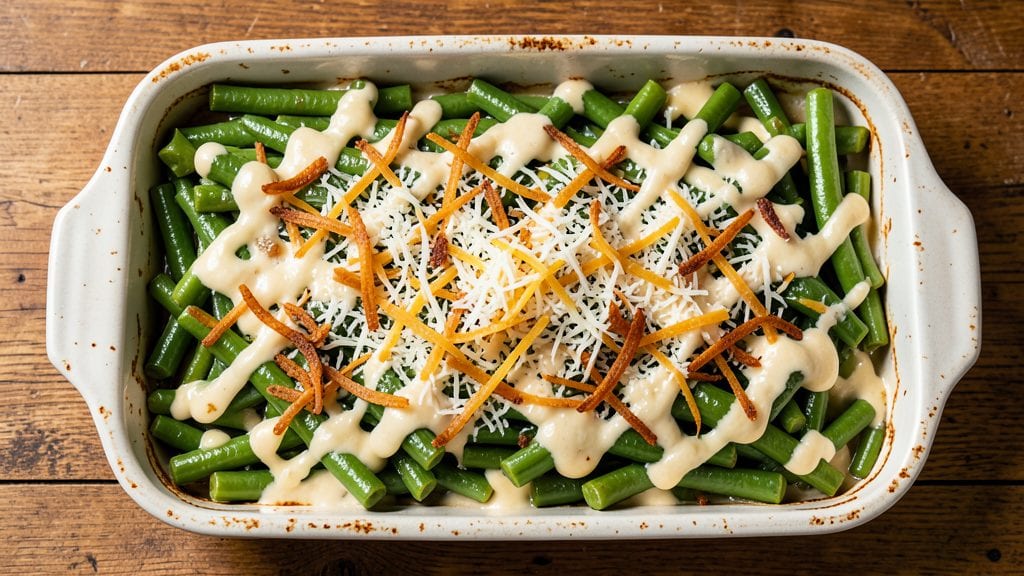 Campbell's Green Bean Casserole Recipe With Cheese: Crispy Top, Creamy Swirls, One-Pan Magic