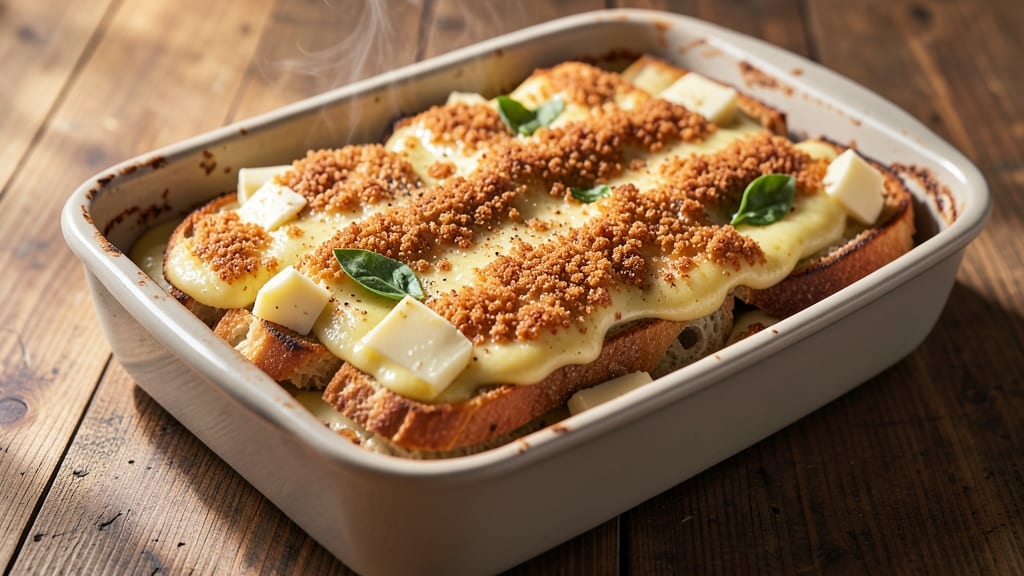 Captain Rodney's Cheese Bake Recipe: Crispy Breadcrumb Crown Over Golden Cheese Swirls