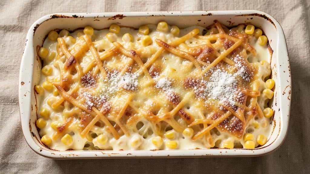 Corn Casserole With Velveeta Cheese Recipe: One-Pan Golden Crunch and Melty Magic