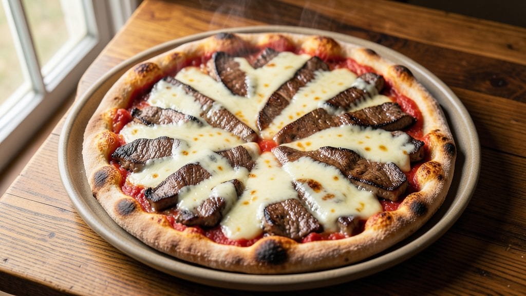 Domino's Philly Steak and Cheese Pizza Recipe: Shaved Ribeye and Melted Cheese Masterpiece