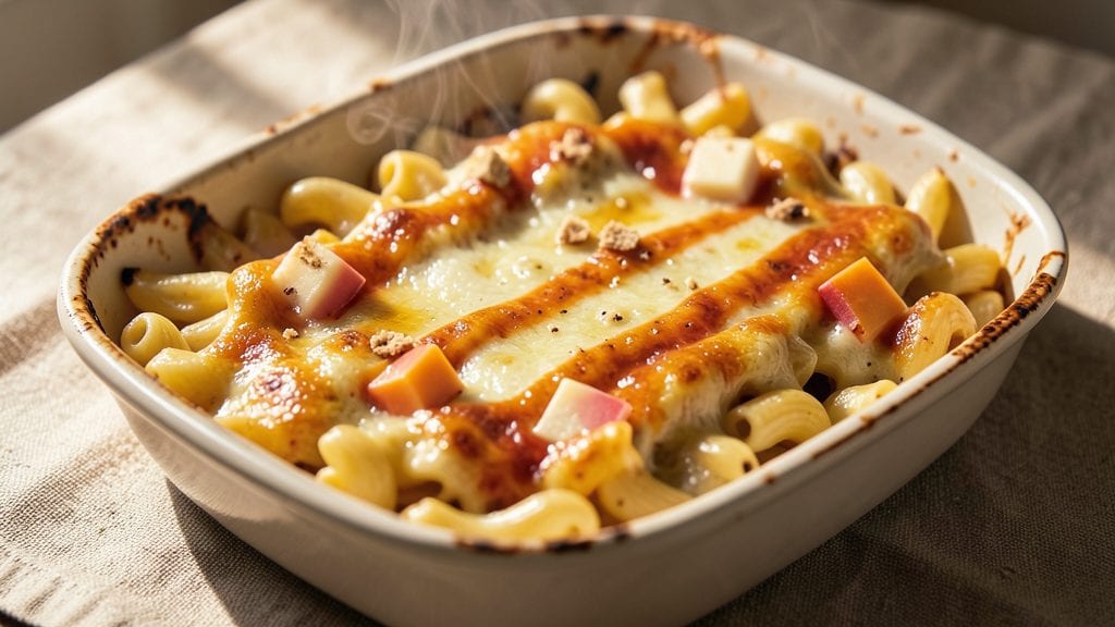 Emeril Lagasse's Baked Macaroni and Cheese Recipe: Crispy Top, Gooey Swirls, One-Pan Magic