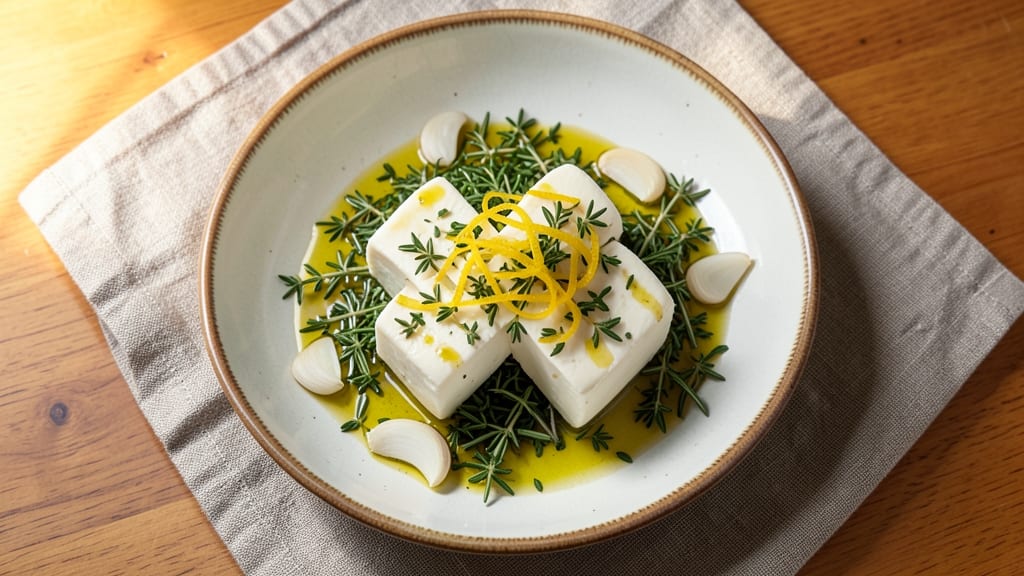 Marinated Goat Cheese Recipe: Herbed Olive Oil Bliss in 15 Minutes