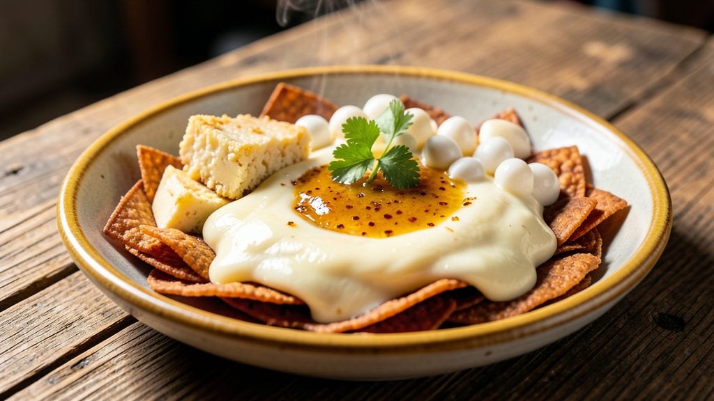 Mexican Cheese Recipe: Queso Fundido With Crispy Tortilla Crown