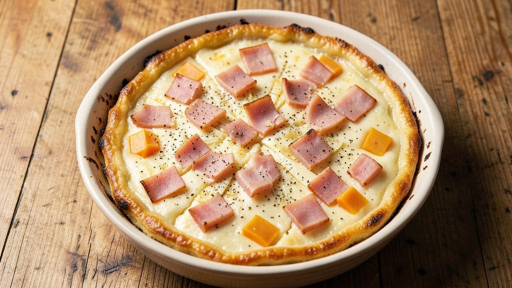No-Crust Ham and Cheese Quiche Recipe: Golden Egg Custard With Zero Fuss