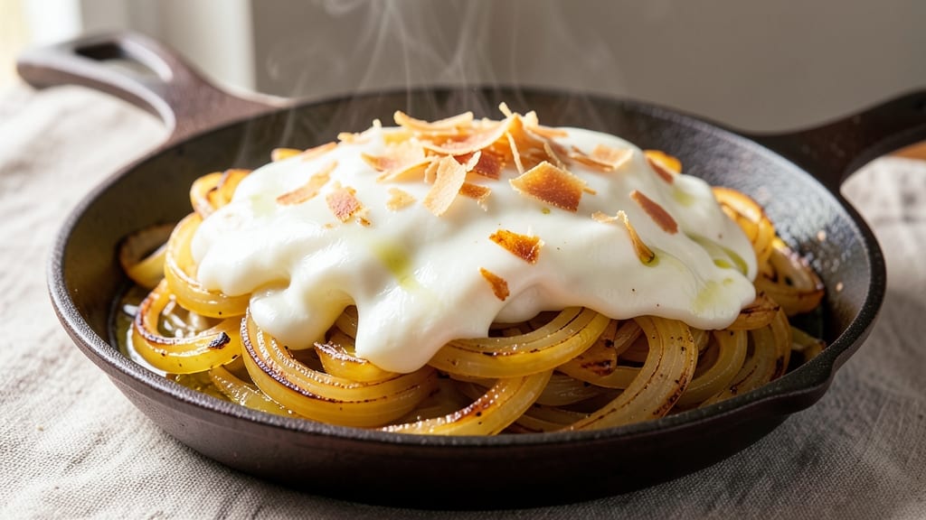 Onion Cheese Dip Recipe: Crispy Top, Melty Cheese Swirls in One Pan