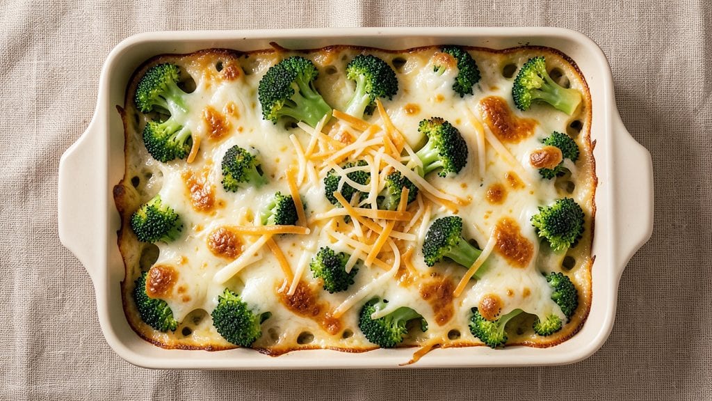 Paula Deen's Broccoli and Cheese Casserole Recipe: Golden Crust Over Melty Cheese Layers
