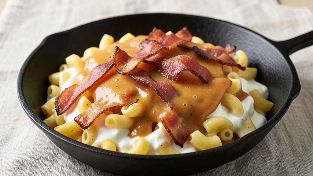 Pepper Belly Pete's Mac and Cheese Recipe: Smoky Bacon Crunch Over Ultra-Creamy Swirls