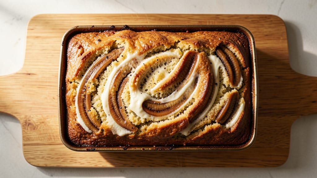 Philadelphia Cream Cheese Banana Bread Recipe: Moist Swirls With Vanilla Bean and Walnut Crunch