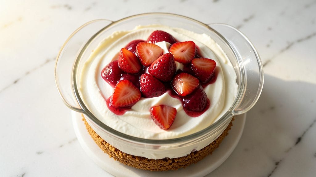 Philadelphia Cream Cheese No-Bake Strawberry Cheesecake Recipe: Chilled Layers of Tangy Cream and Fresh Fruit