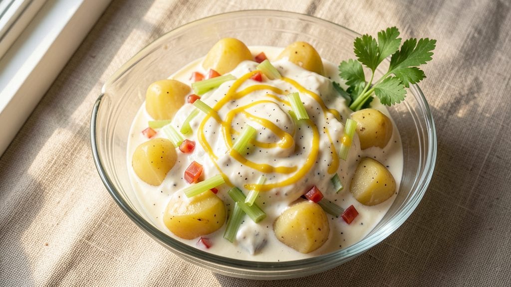 Philadelphia Cream Cheese Potato Salad Recipe: Rich and Velvety With Crunchy Herb Topping