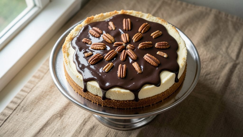 Philadelphia Cream Cheese Turtle Cheesecake Recipe: Fudgy Caramel Swirls and Crunchy Pecan Topping