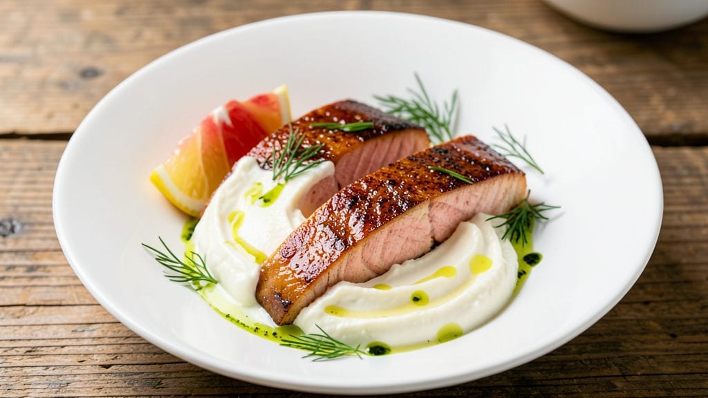 Salmon With Philadelphia Cream Cheese Recipe: Crispy Pan-Seared Crust Over Lush Cream Cheese Filling