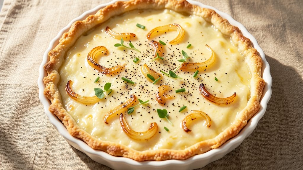Swiss Cheese Quiche Recipe: Golden Crust Hides Melty Gruyère Swirls